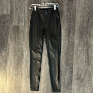 Black Express leather pants (xs)